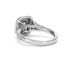 Anastasia Diamond Halo Engagement Ring in Platinum 1.30ct H/SI