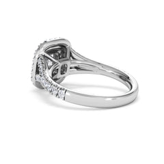 Anastasia Diamond Halo Engagement Ring in Platinum 1.30ct G/VS
