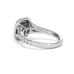 Anastasia Diamond Halo Engagement Ring in Platinum 1.30ct G/VS
