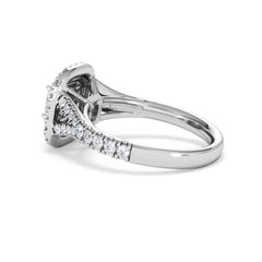 Anastasia Diamond Halo Engagement Ring in Platinum 1.30ct G/VS