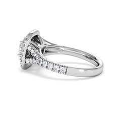 Anastasia Diamond Halo Engagement Ring in Platinum 1.30ct G/VS