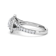 Anastasia Diamond Halo Engagement Ring in Platinum 1.30ct G/VS