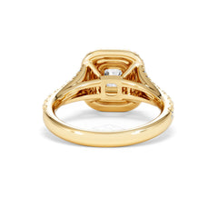 Anastasia Diamond Halo Engagement Ring in 18K Gold 1.30ct G/VS2