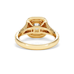 Anastasia Diamond Halo Engagement Ring in 18K Gold 1.30ct G/VS2