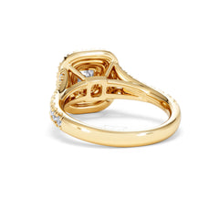 Anastasia Diamond Halo Engagement Ring in 18K Gold 1.30ct G/VS2