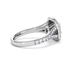 Anastasia GIA Diamond Halo Engagement Ring in Platinum 1.45ct G/VS2
