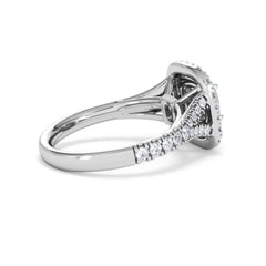 Anastasia GIA Diamond Halo Engagement Ring in Platinum 1.45ct G/VS2