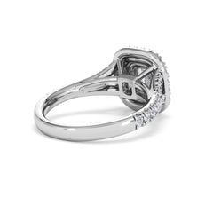 Anastasia GIA Diamond Halo Engagement Ring in Platinum 1.45ct G/VS2