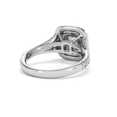 Anastasia GIA Diamond Halo Engagement Ring in Platinum 1.45ct G/VS2