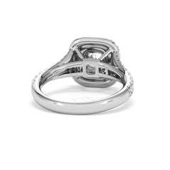 Anastasia GIA Diamond Halo Engagement Ring in Platinum 1.45ct G/VS2