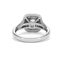 Anastasia GIA Diamond Halo Engagement Ring in Platinum 1.45ct G/VS2