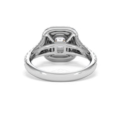 Anastasia GIA Diamond Halo Engagement Ring in Platinum 1.45ct G/VS2