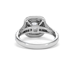 Anastasia GIA Diamond Halo Engagement Ring in Platinum 1.45ct G/VS2