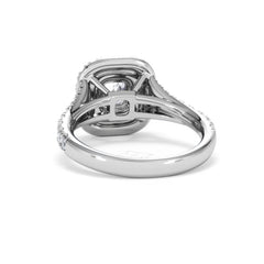 Anastasia GIA Diamond Halo Engagement Ring in Platinum 1.45ct G/VS2