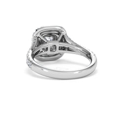 Anastasia GIA Diamond Halo Engagement Ring in Platinum 1.45ct G/VS2