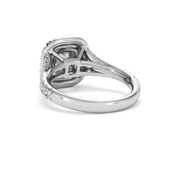 Anastasia GIA Diamond Halo Engagement Ring in Platinum 1.45ct G/VS2