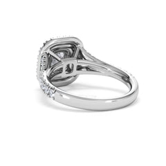 Anastasia GIA Diamond Halo Engagement Ring in Platinum 1.45ct G/VS2