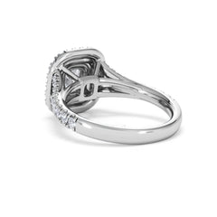 Anastasia GIA Diamond Halo Engagement Ring in Platinum 1.45ct G/VS2
