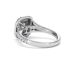 Anastasia GIA Diamond Halo Engagement Ring in Platinum 1.45ct G/VS2