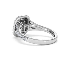 Anastasia GIA Diamond Halo Engagement Ring in Platinum 1.45ct G/VS2