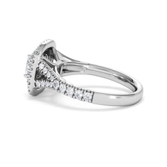 Anastasia GIA Diamond Halo Engagement Ring in Platinum 1.45ct G/VS2