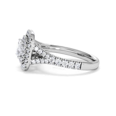 Anastasia GIA Diamond Halo Engagement Ring in Platinum 1.45ct G/VS2