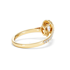 Diana Diamond Pear Halo Engagement Ring in 18K Gold 1ct G/VS