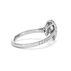 Diana GIA Diamond Pear Halo Engagement Ring Platinum 1.35ct G/VS