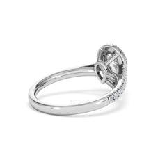 Diana GIA Diamond Pear Halo Engagement Ring Platinum 1.35ct G/VS