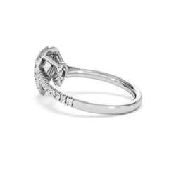 Diana GIA Diamond Pear Halo Engagement Ring Platinum 1.35ct G/VS