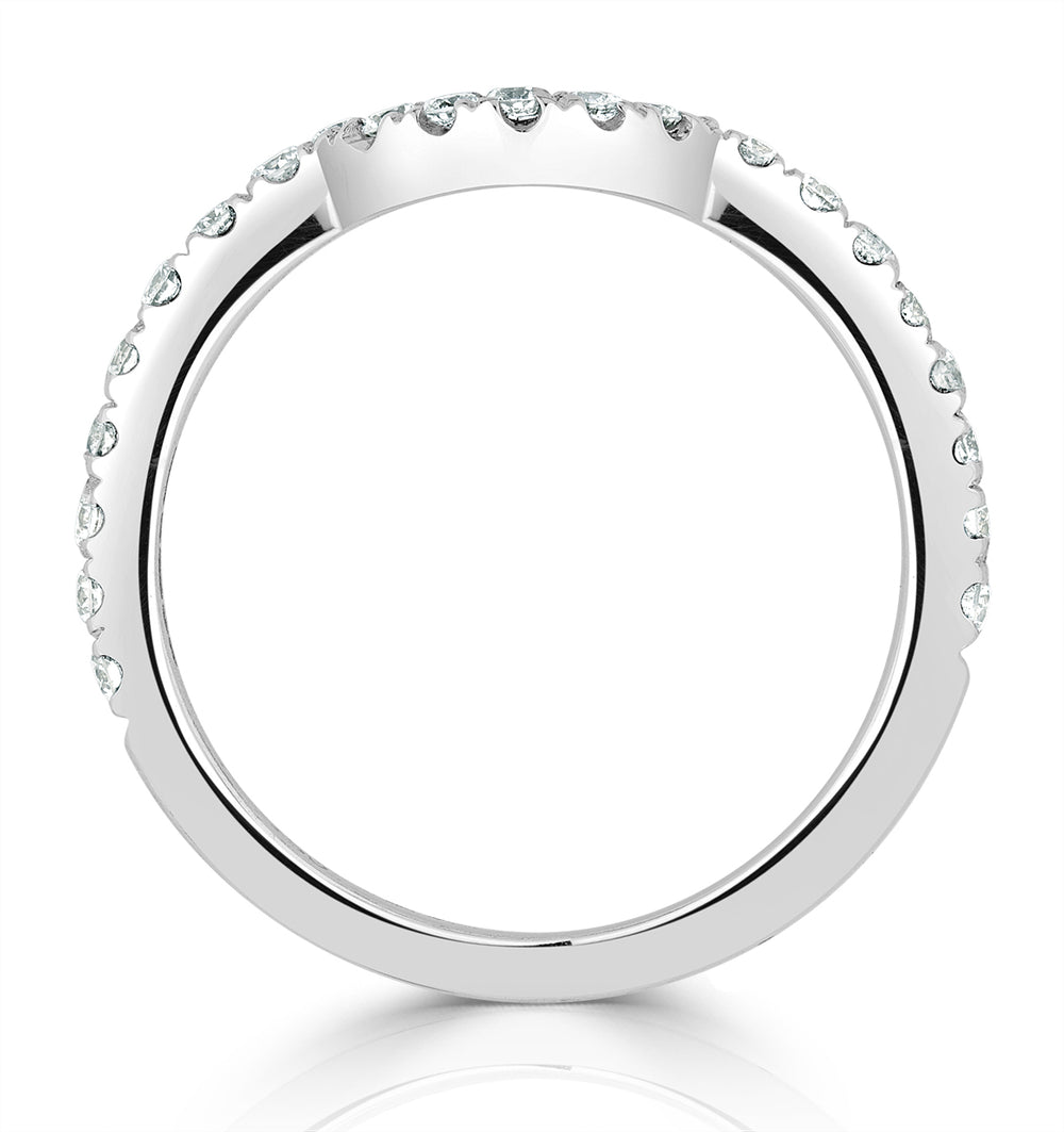 Diana Matching Wedding Band 0.40 ct G/Si Diamond in Platinum