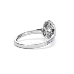 Georgina Lab Oval Diamond Halo Engagement Ring Platinum 1.55ct F/VS1