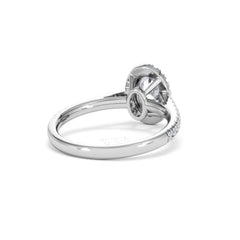 Georgina Lab Oval Diamond Halo Engagement Ring Platinum 1.55ct F/VS1
