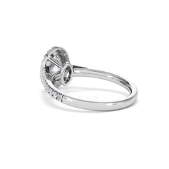 Georgina Lab Oval Diamond Halo Engagement Ring Platinum 1.55ct F/VS1