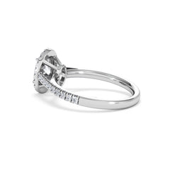 Georgina Lab Oval Diamond Halo Engagement Ring Platinum 1.55ct F/VS1