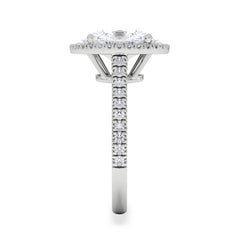 Georgina 3.50ct Lab Diamond Oval Cut Engagement Ring in Platinum G/VS1