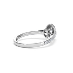 Georgina Lab Oval Diamond Halo Engagement Ring Platinum 1.00ct F/VS1