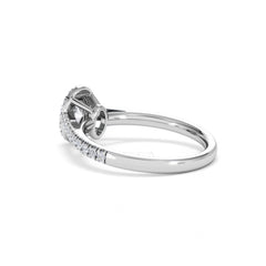 Georgina Lab Oval Diamond Halo Engagement Ring Platinum 1.00ct F/VS1