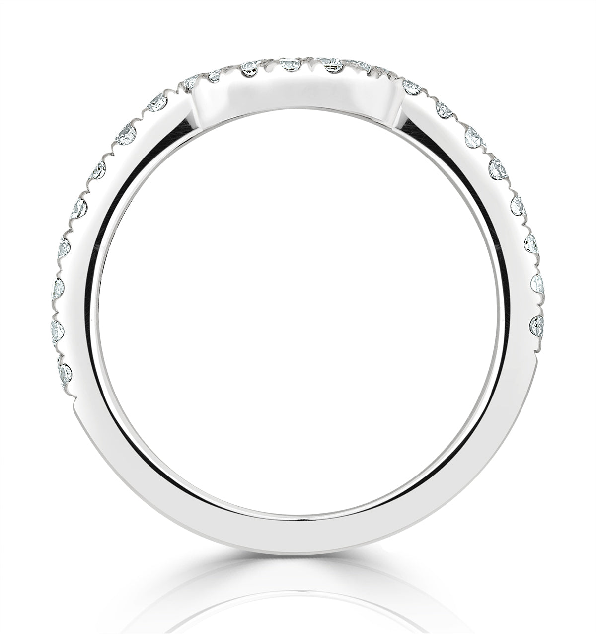 Georgina Matching Wedding Band 0.45ct G/Si Diamond in 18K White Gold