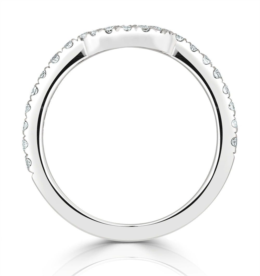 Georgina Matching Wedding Band 0.45ct G/Si Diamond in Platinum