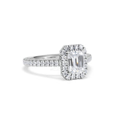 Annabelle Lab Diamond Halo Engagement Ring in Platinum 1.65ct F/VS1