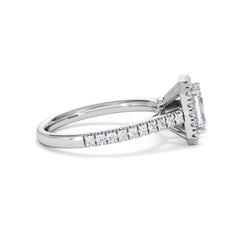 Annabelle Lab Diamond Halo Engagement Ring in Platinum 1.65ct F/VS1