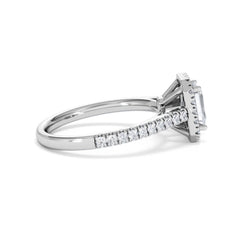Annabelle Lab Diamond Halo Engagement Ring in Platinum 1.65ct F/VS1