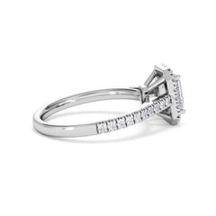 Annabelle Lab Diamond Halo Engagement Ring in Platinum 1.65ct F/VS1