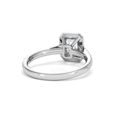 Annabelle Lab Diamond Halo Engagement Ring in Platinum 1.65ct F/VS1