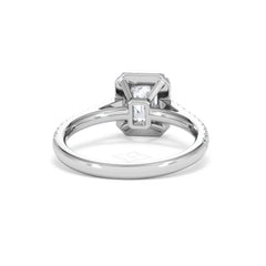 Annabelle Lab Diamond Halo Engagement Ring in Platinum 1.65ct F/VS1