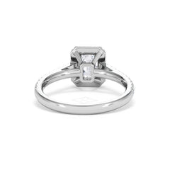 Annabelle Lab Diamond Halo Engagement Ring in Platinum 1.65ct F/VS1