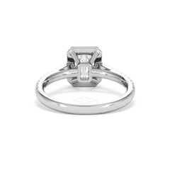 Annabelle Lab Diamond Halo Engagement Ring in Platinum 1.65ct F/VS1