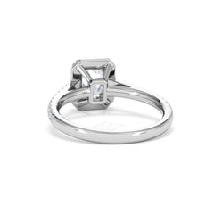 Annabelle Lab Diamond Halo Engagement Ring in Platinum 1.65ct F/VS1