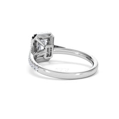 Annabelle Lab Diamond Halo Engagement Ring in Platinum 1.65ct F/VS1